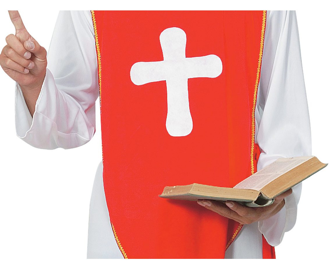 Role play-set for adult Bishop (robe, hat, belt), size 52
